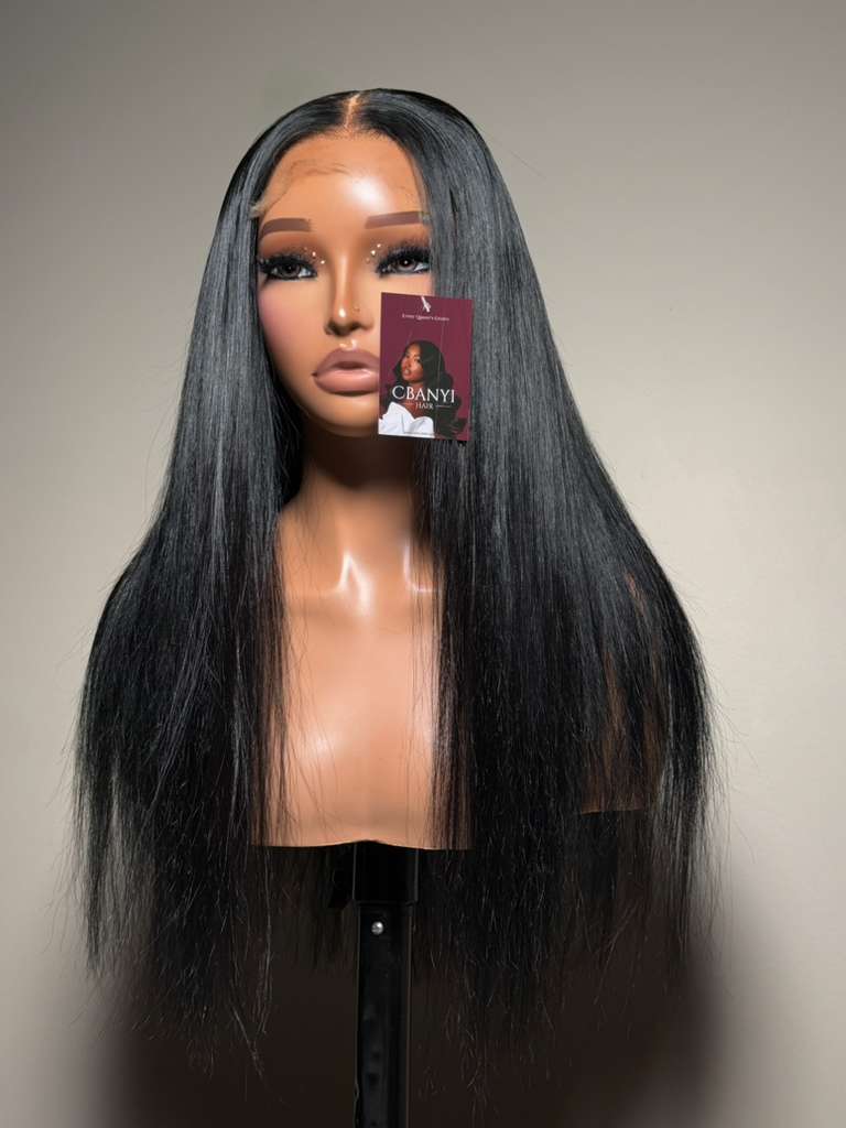 22in straight  |  Rina | Jet black