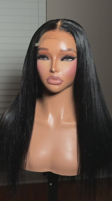 22in straight  |  Rina | Jet black